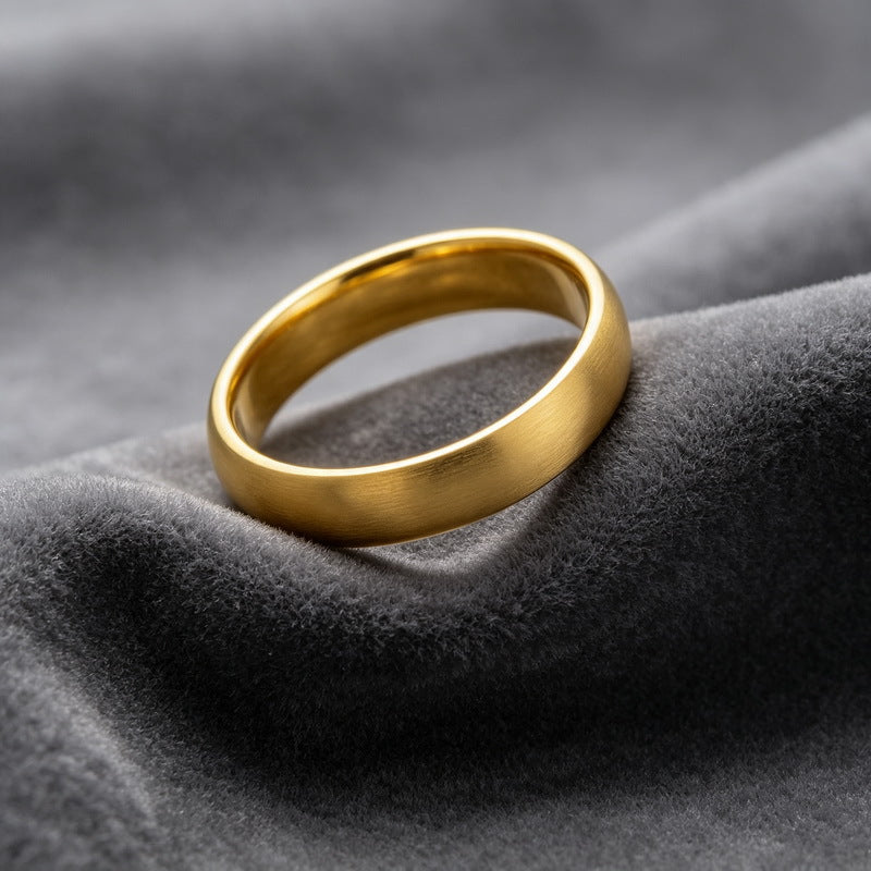 Inner Ring Polished Outer Arc Brushed Ring Multi-Specification Plain Ring Loach Back Ring