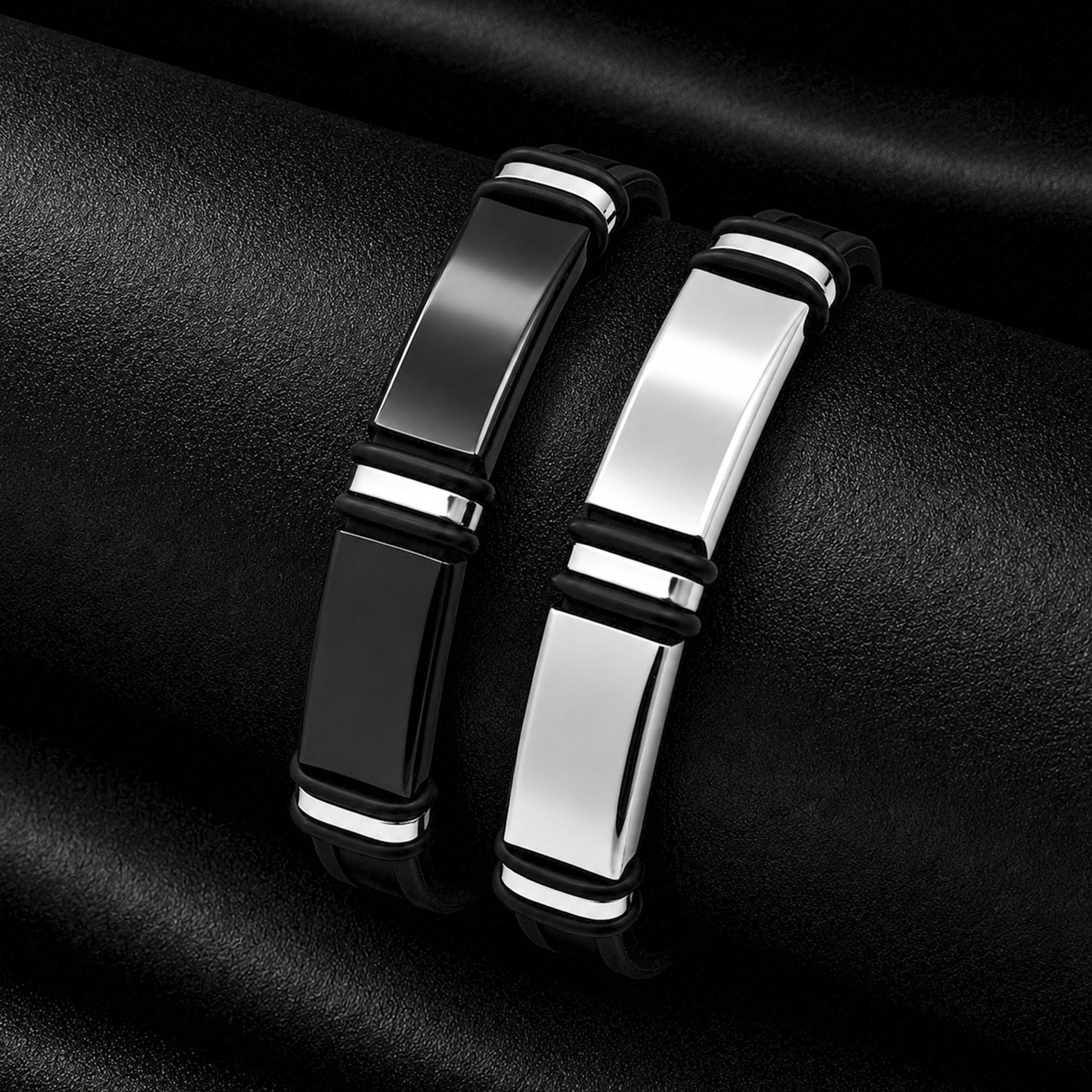 Planderful Everyday Genie Two Tone Stainless Steel Bracelet For Men Unisex Glossy Finish Premium Accessory