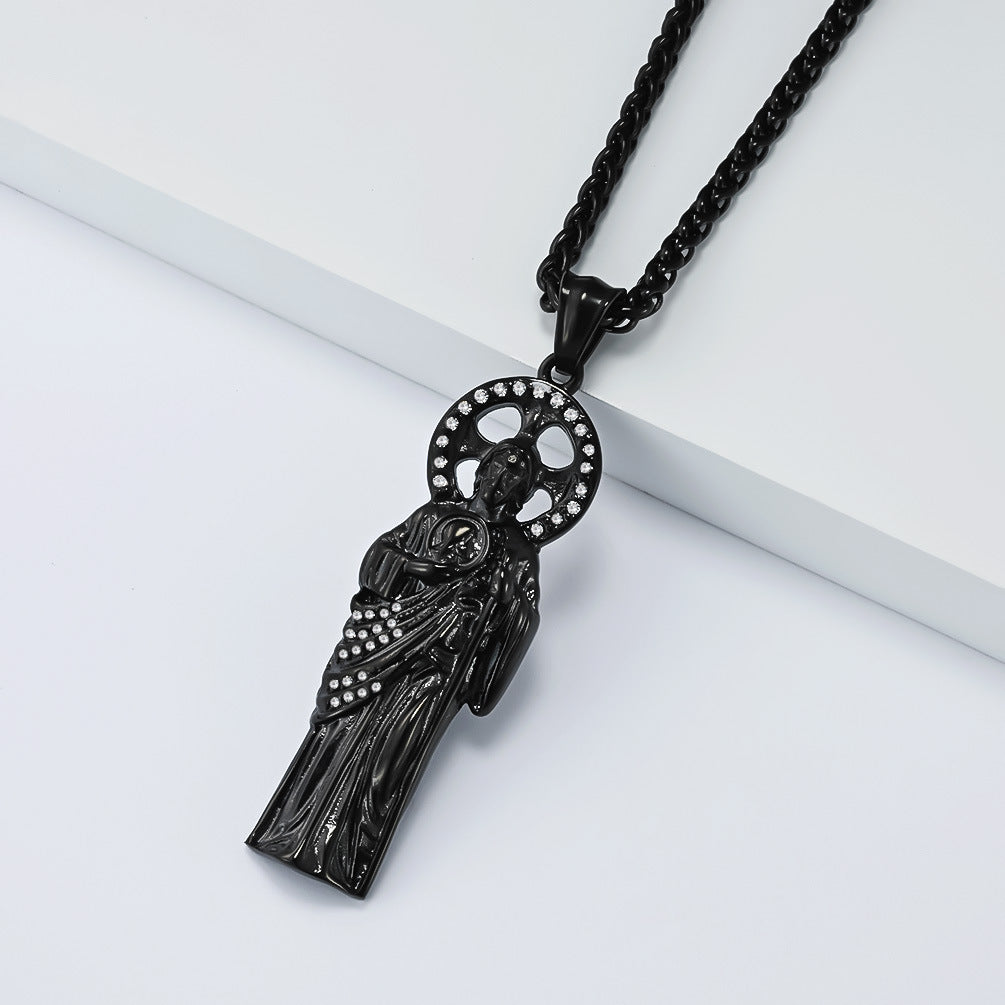 St Jude Pendant Necklace For Unisex Wear Classic Retro Protection Symbol By Planderful Everyday Genie