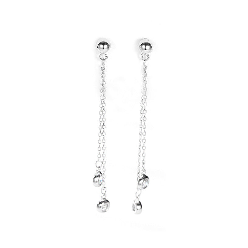 Korean Version 925 Sterling Silver Women's Earrings