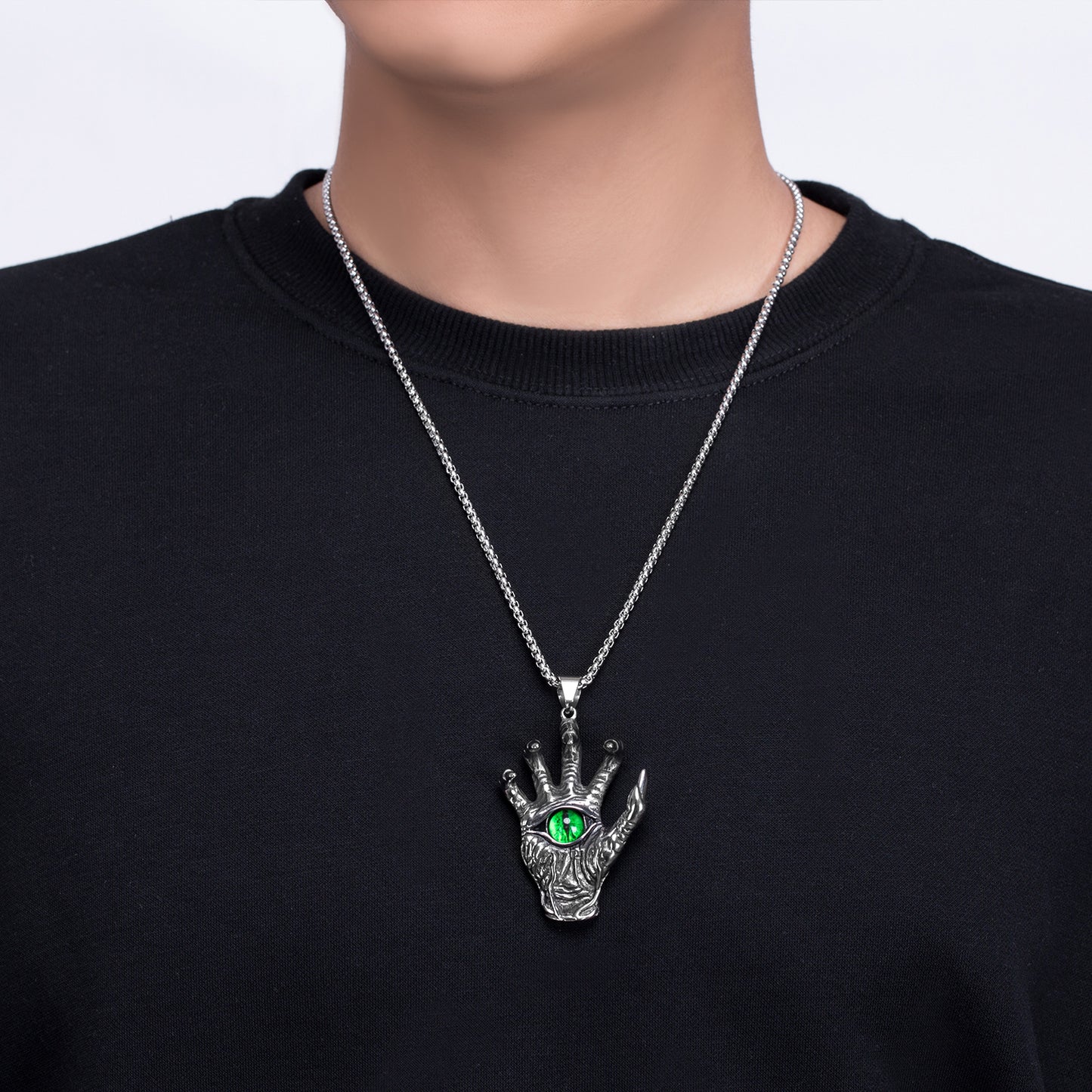 Steel Necklace – Vintage Skull Pendant