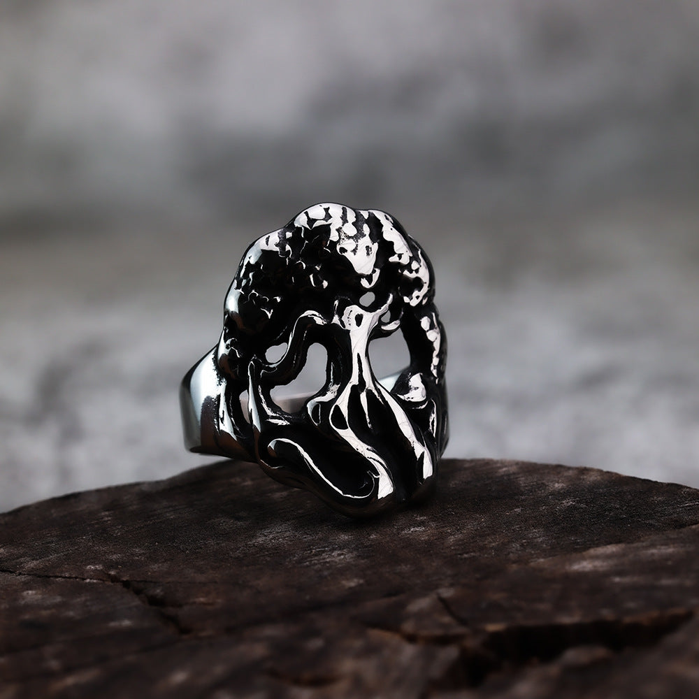 Nordic Viking Personality Tree of Life Men's Ring Wholesale