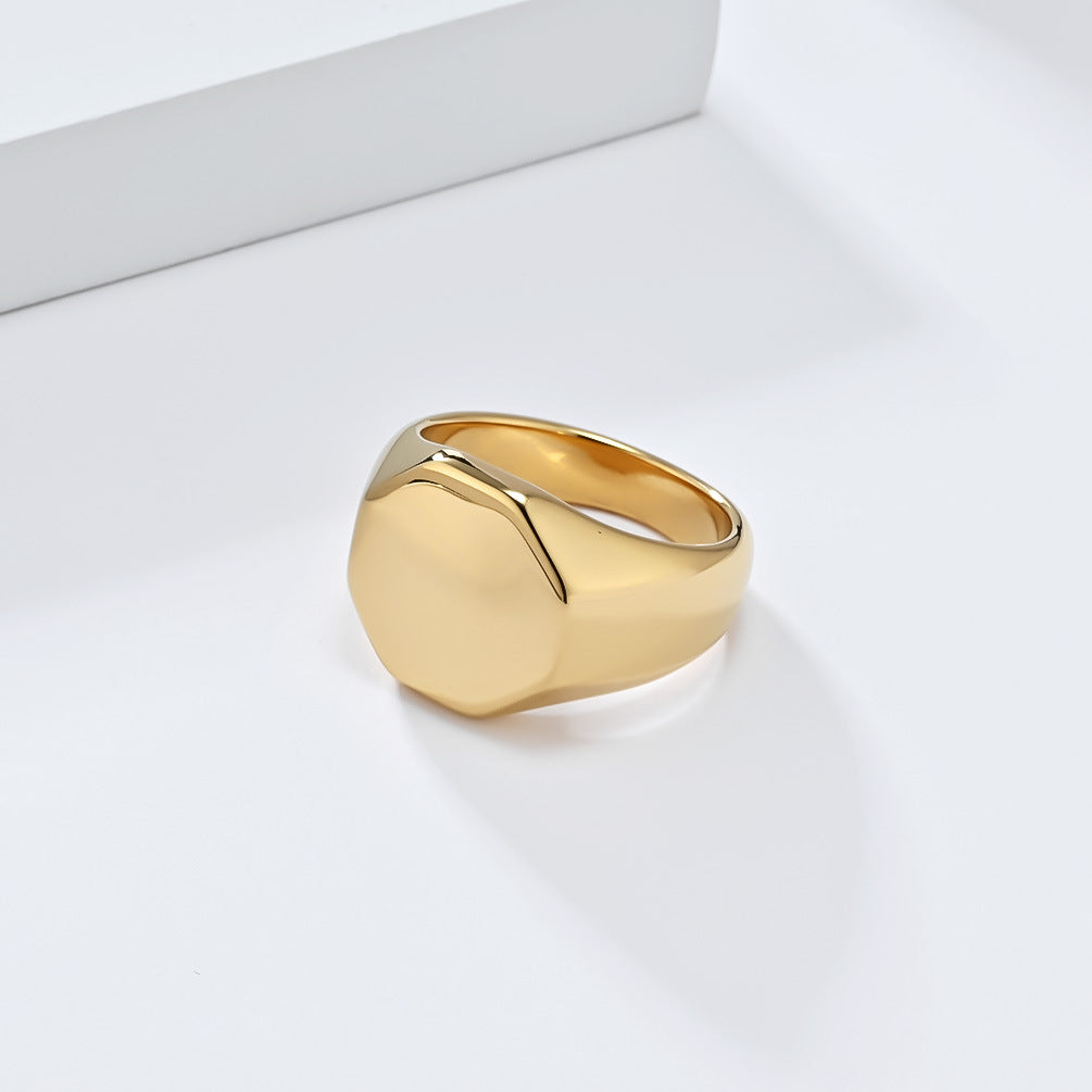 Steel Ring – Minimalist Everyday Wear Geometric Steel Band For Modern Men That Elevates Any Look