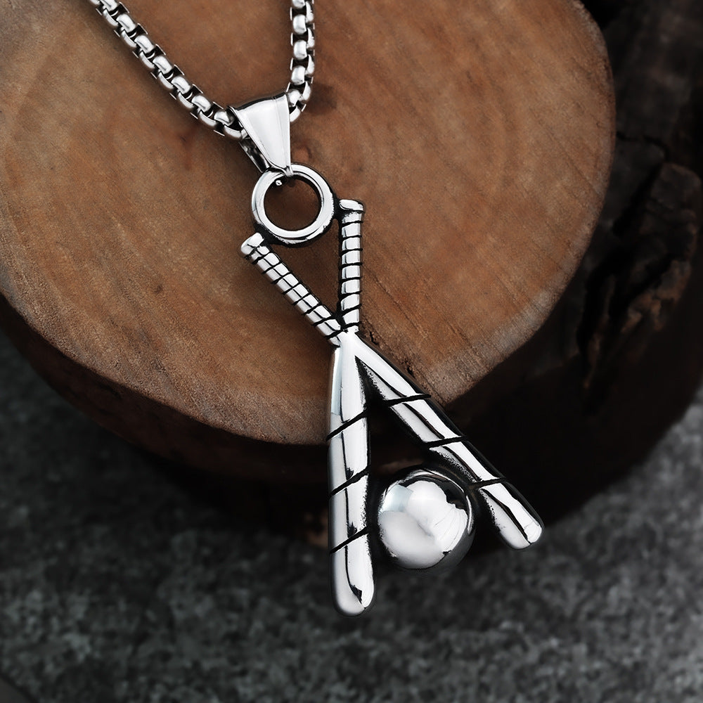 Punk Bat Stainless Steel Men's Pendant Necklace