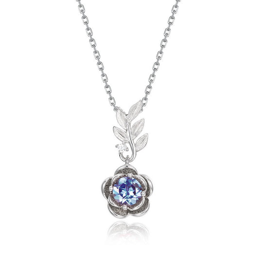Planderful Jewelry Alexandrite Necklace in Sterling Silver