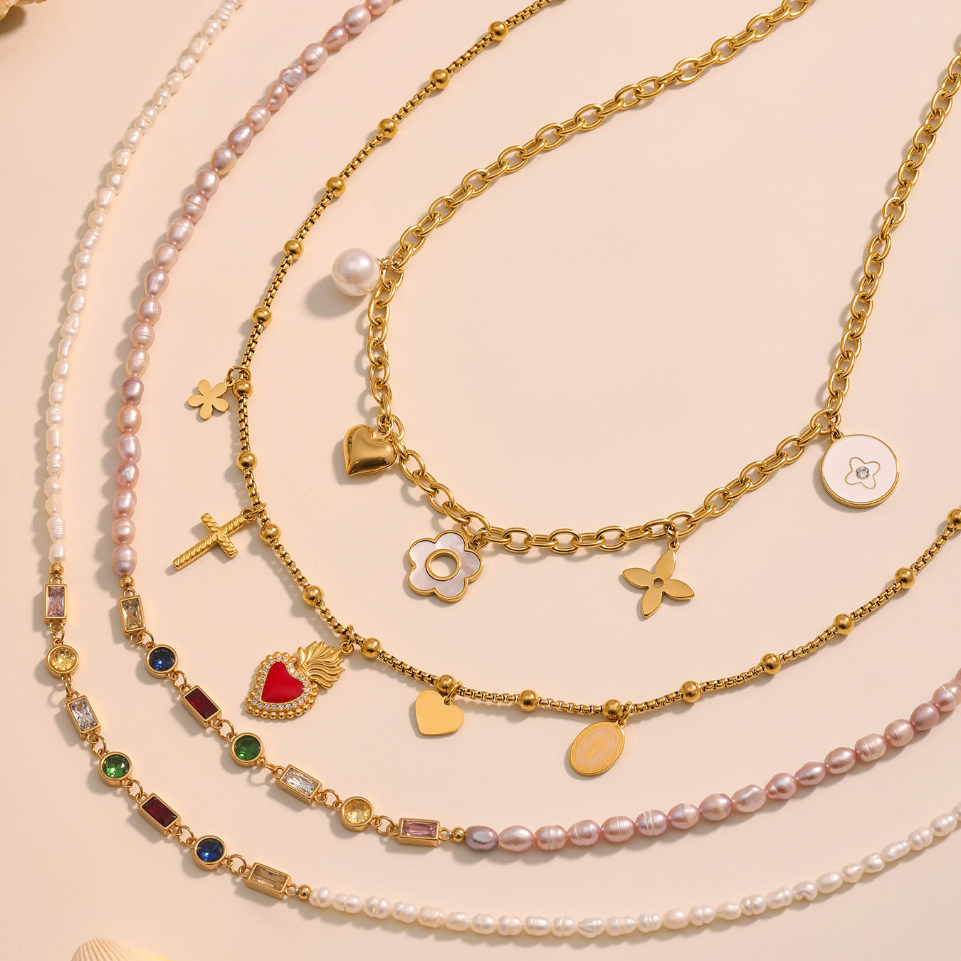 Planderful Everyday Genie Cross Collarbone Necklace Zircon