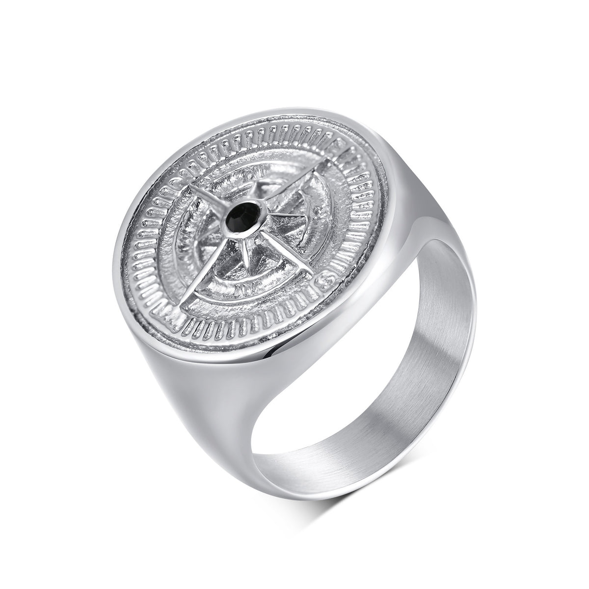 Stainless Steel Casting Ring – Compass Hot-Selling Man