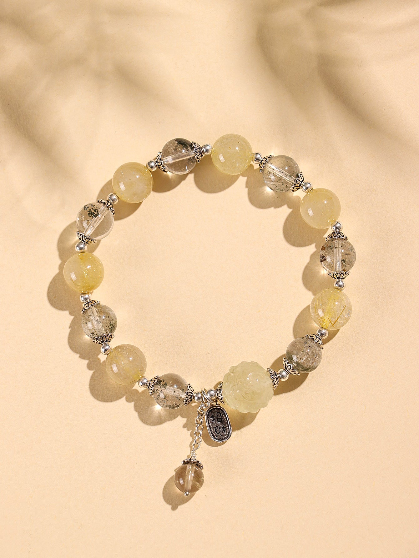 Planderful Fortune's Favor Bracelet – Unique Citrine Design with Crystal Accents