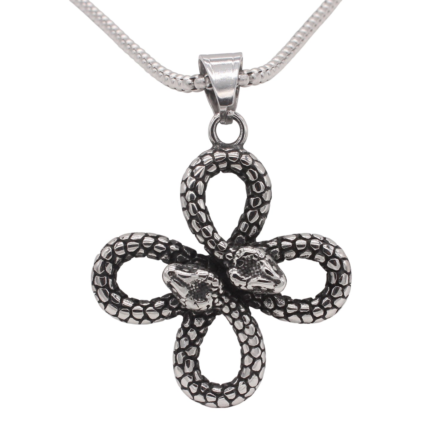 Planderful Jewelry Snake Pendant Titanium Steel For Men