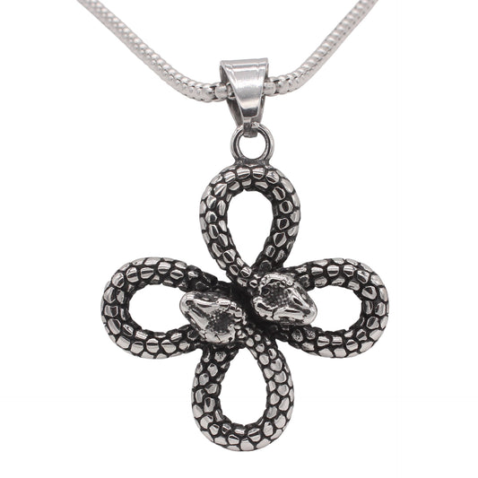 Planderful Jewelry Snake Pendant Titanium Steel For Men