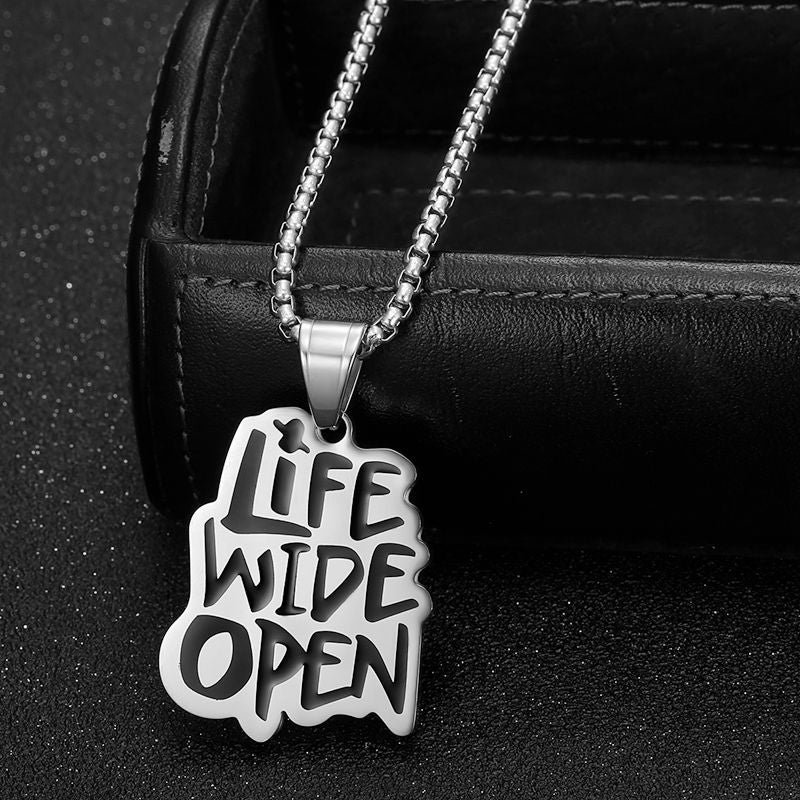 Punk Hip Stainless Steel Pendant Necklace