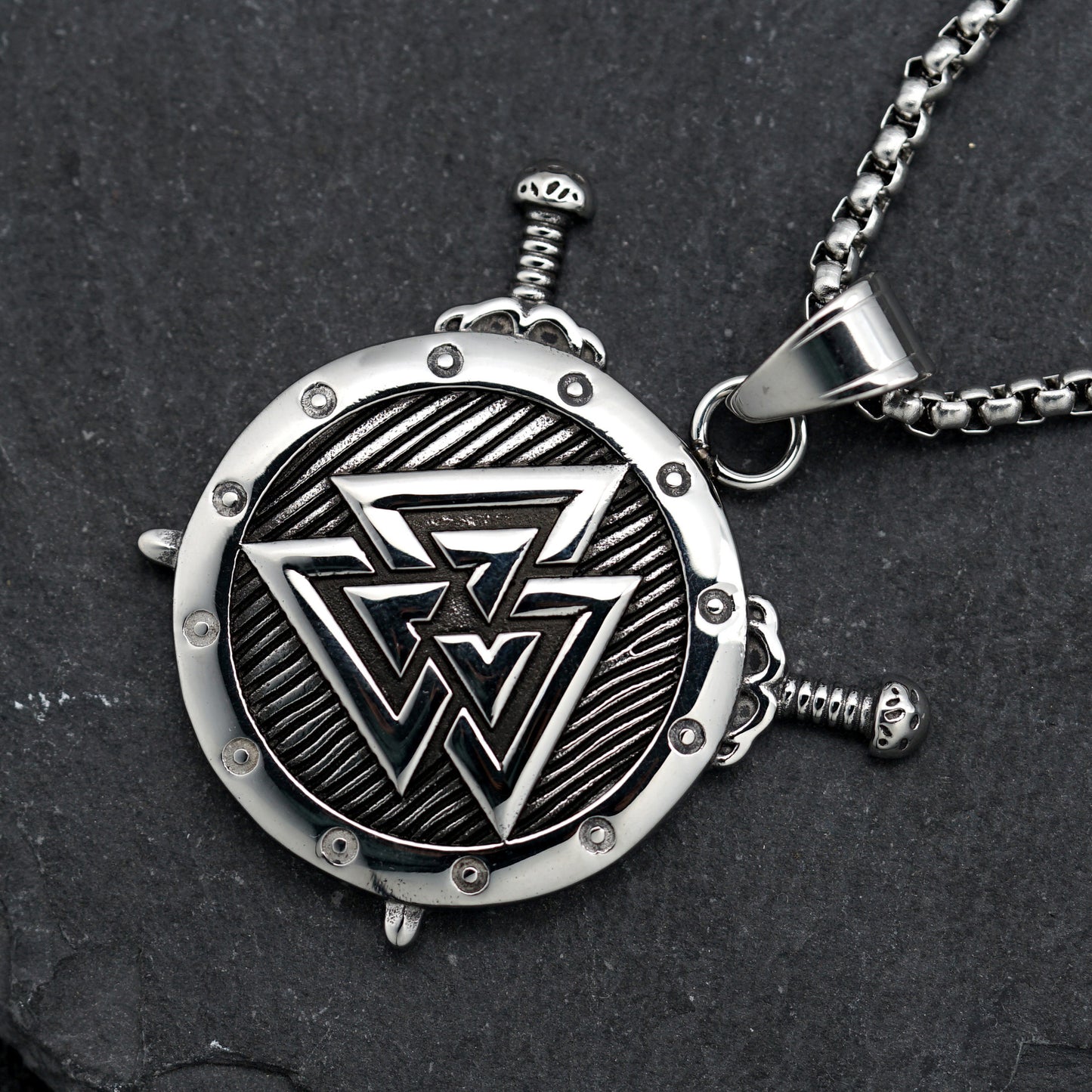 Steel Necklace - Vintage Nordic Celtic Knot