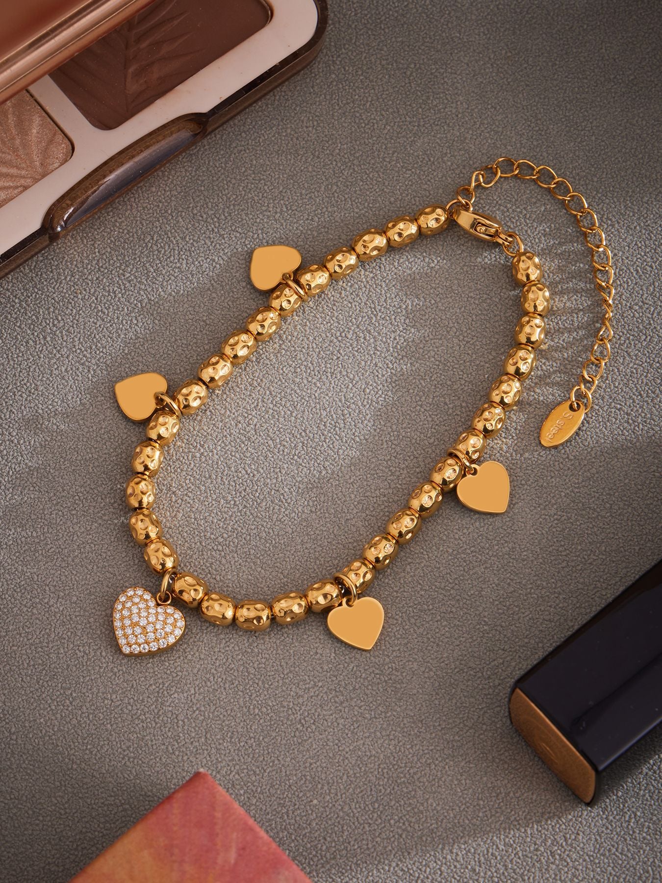 Planderful 18K Gold Plated Beaded Starfish Bracelet Beach