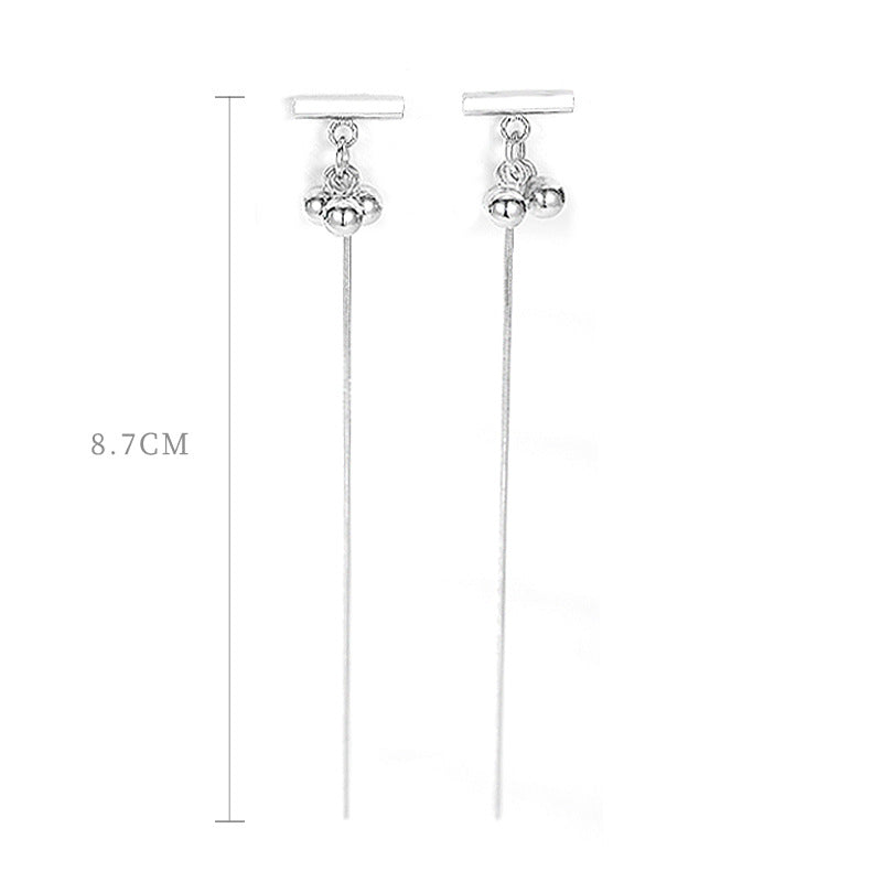 Minimalist Korean 925 Sterling Silver Women's Earrings