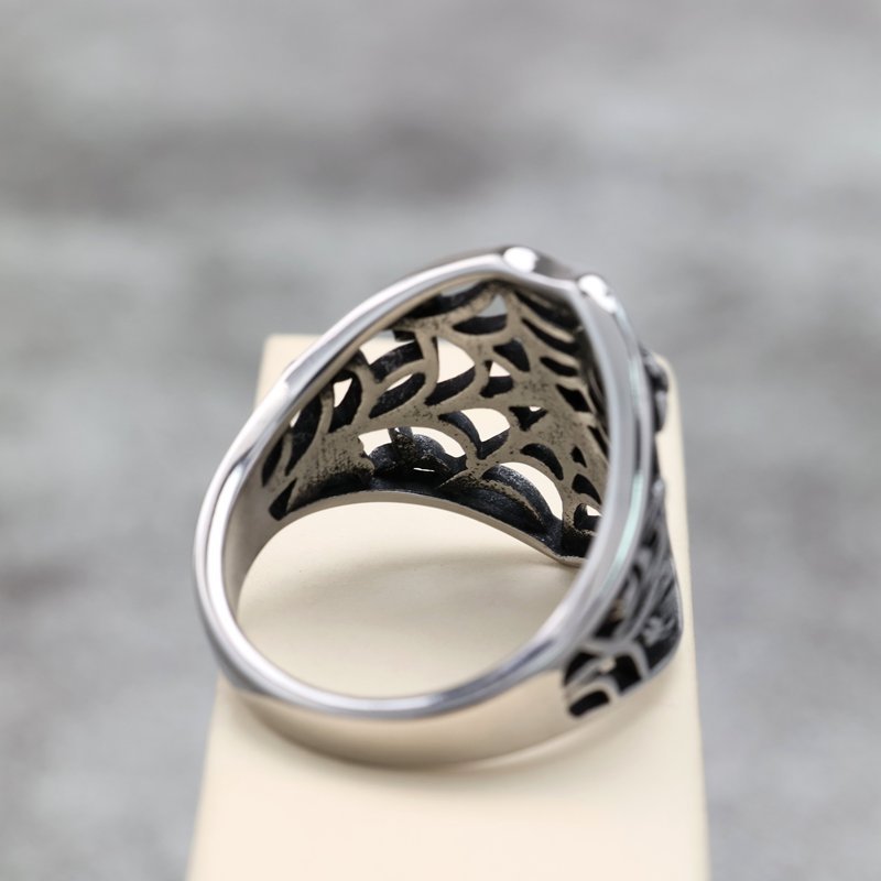 Vintage Spider Stainless Steel Men's Ring