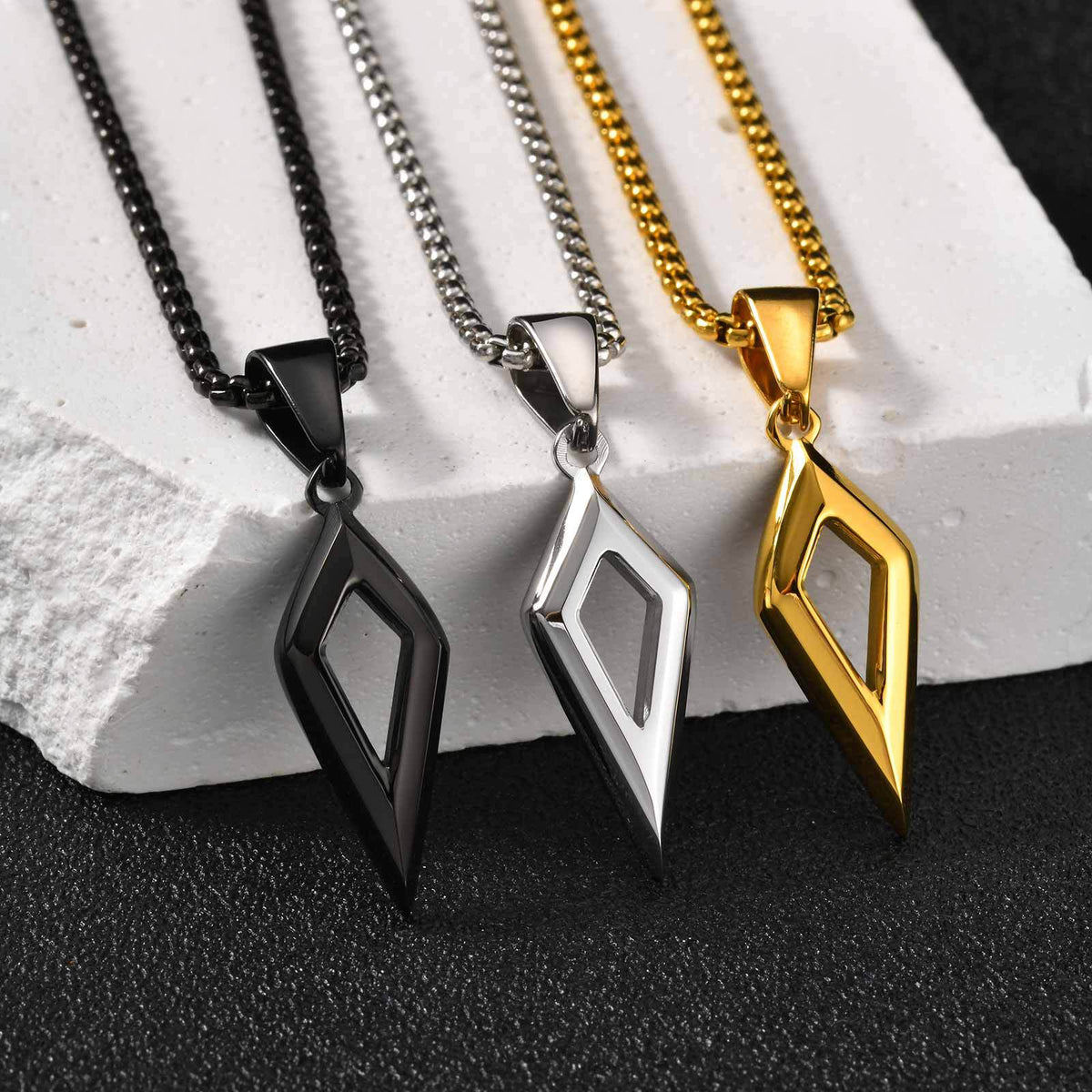 Stainless Steel Pendant — Chain Optional
