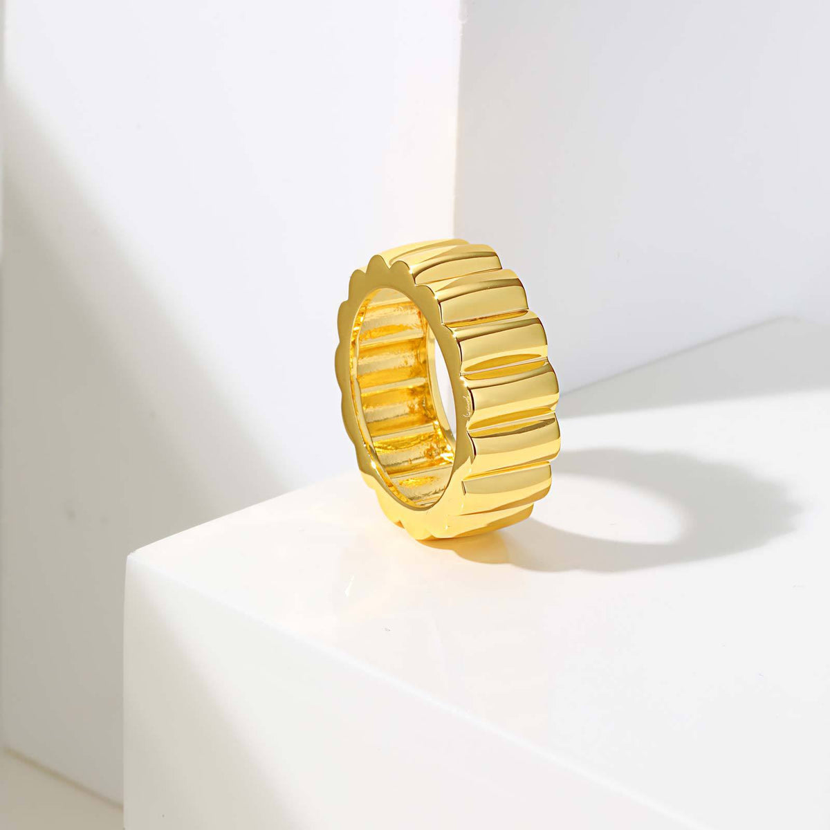 Copper Ring Wavy Edge Batch Pattern Tire Gold