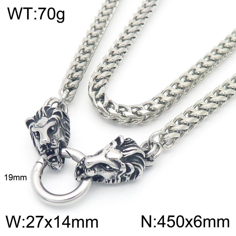Planderful Collection Snake Necklace For Men Retro Punk