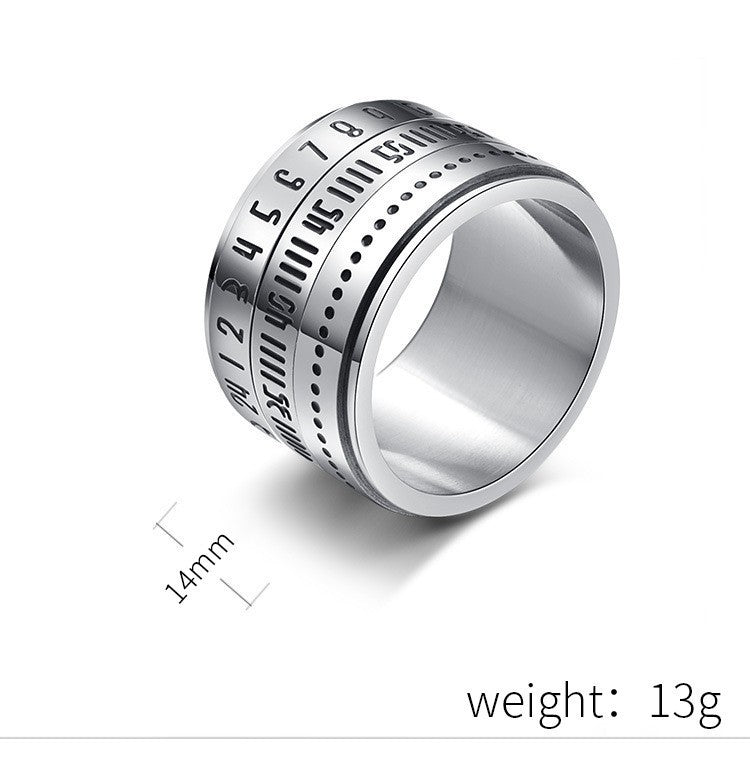 Steel Ring Statement Oversized Hip Hop