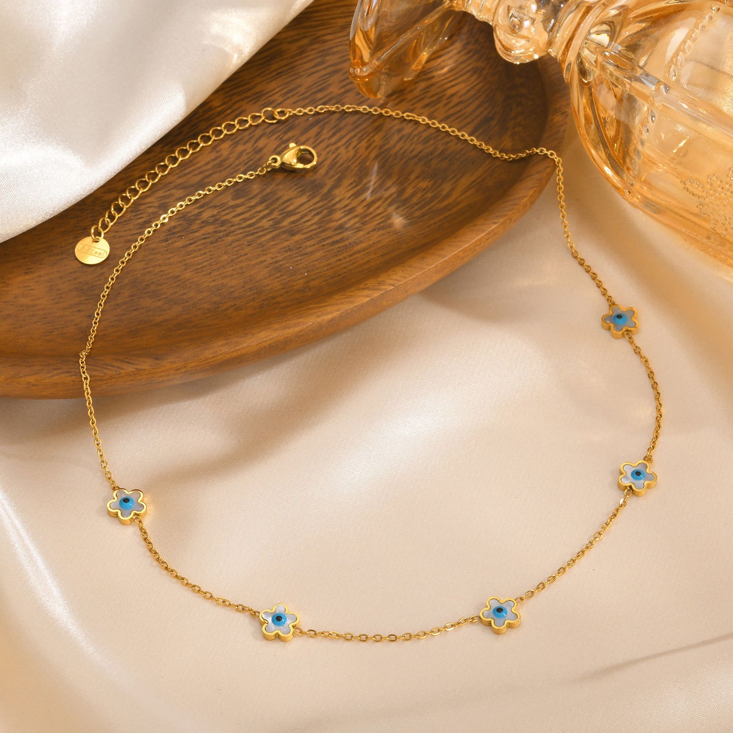 Fashion Personality Stainless Steel White Shell Necklace