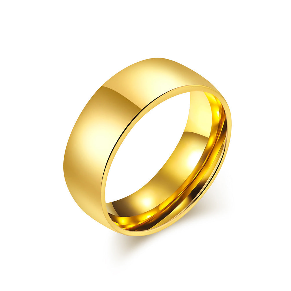 Modern Stainless Steel Ring — Gold / Silver / Black