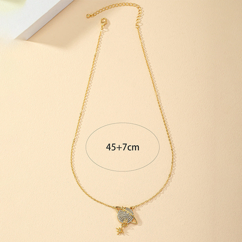 Sunflower and Moon Pendant Necklace - Vienna Verve Collection