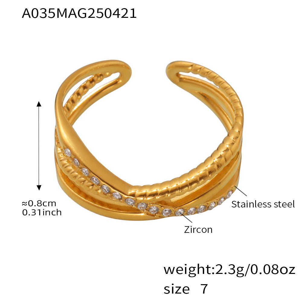 Planderful Everyday Genie Adjustable Zircon Ring Women