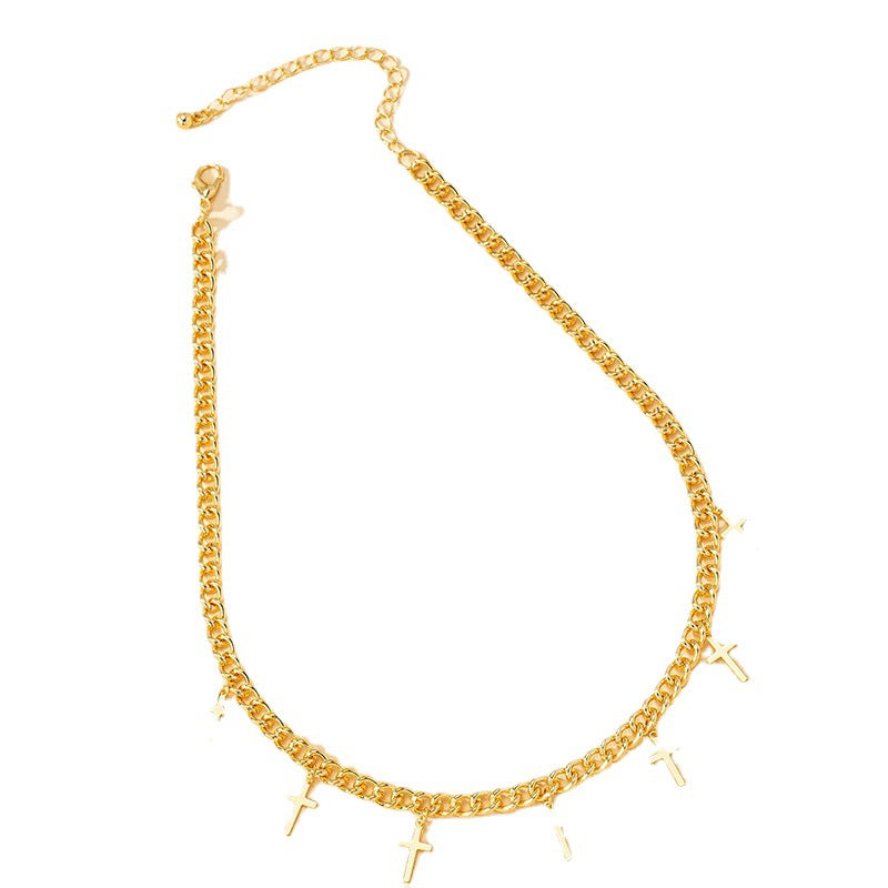 Elegant Cross Pendant Necklace - Vienna Verve Collection