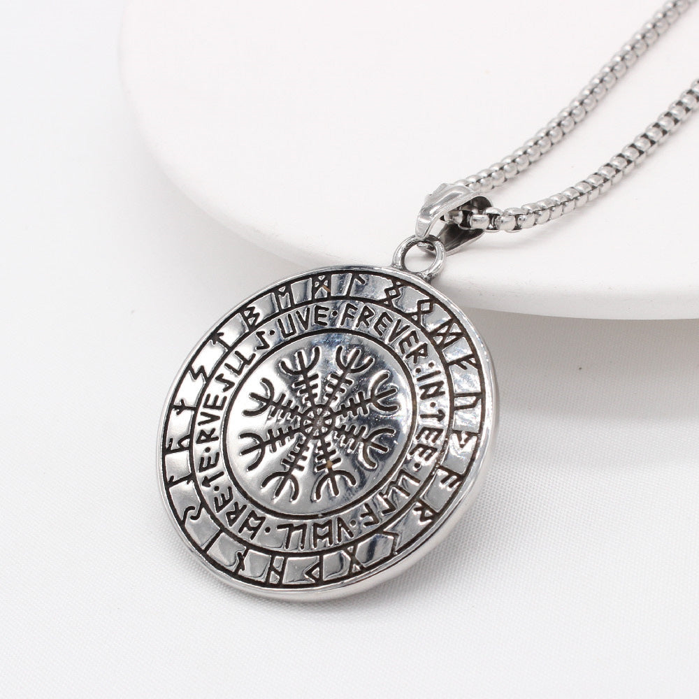 Viking Hammer Pendant Mjolnir Titanium Steel Necklace For Men Unisex Protection Statement Planderful