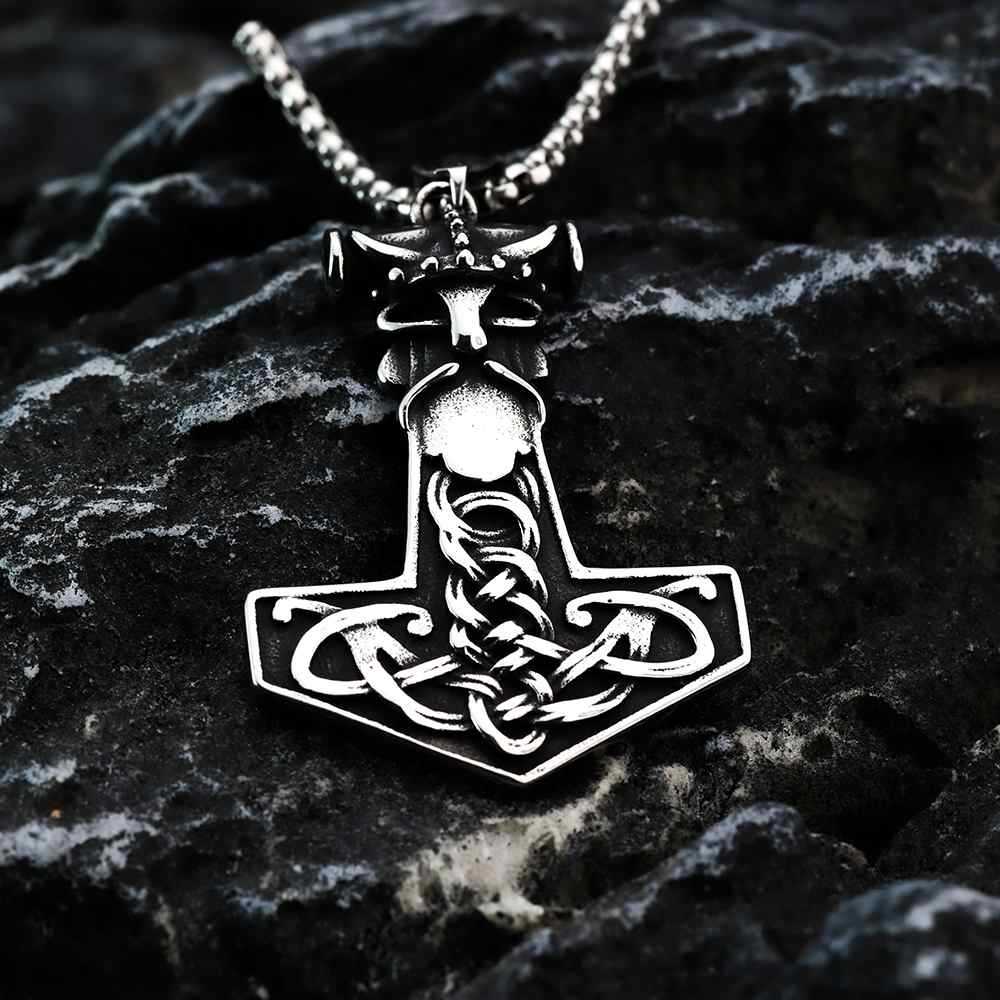 Vintage Viking Stainless Steel Pendant Necklace