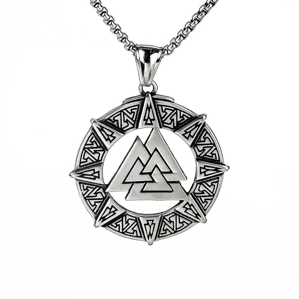 European And American Jewelry Wholesale Men's Viking Pendant Necklace