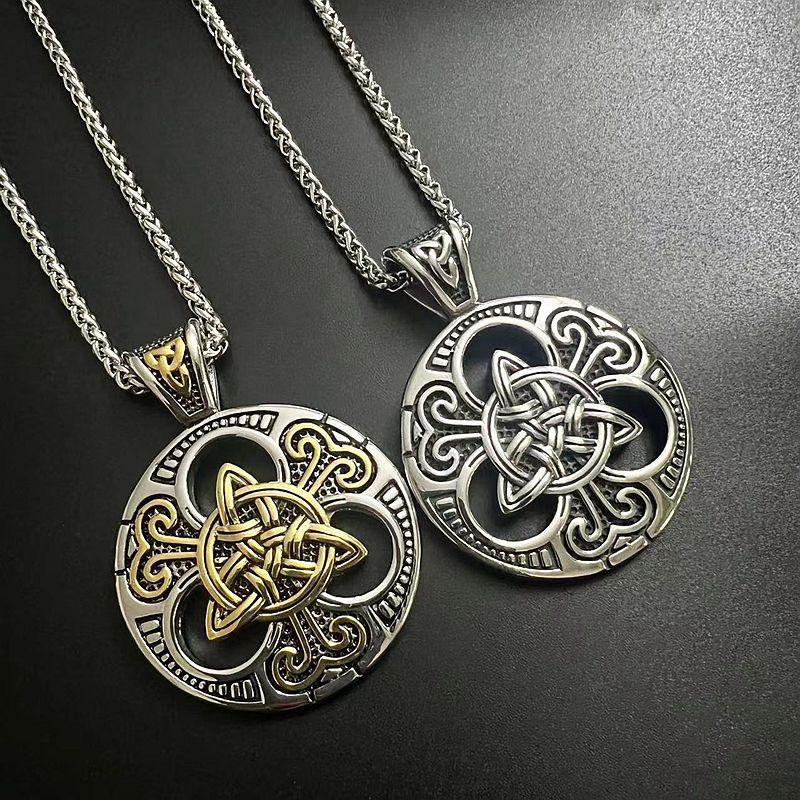 Viking Celtic Knot Stainless Steel Necklace By Planderful Everyday Genie For Men Gift