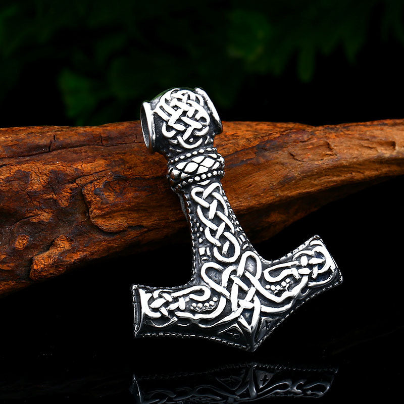 Titanium Steel Nordic Viking Pendant for Men - European and American Retro Fashion Accessory
