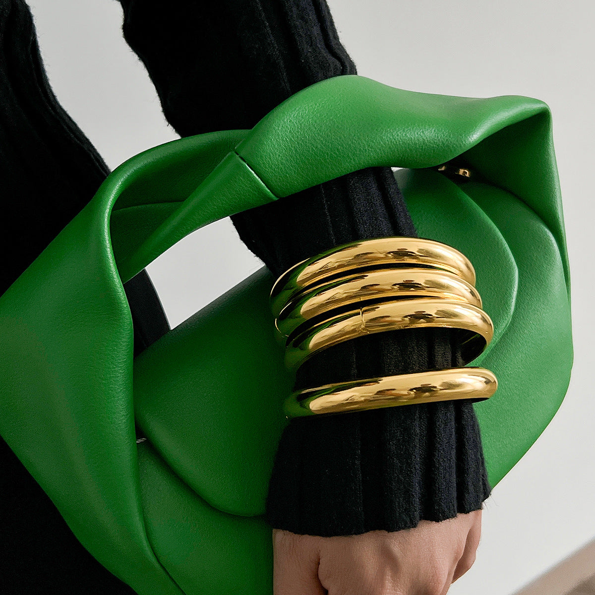 Bracelet Bracelet Retro Glossy Bracelet Set Exaggerated Snake Skin Threaded