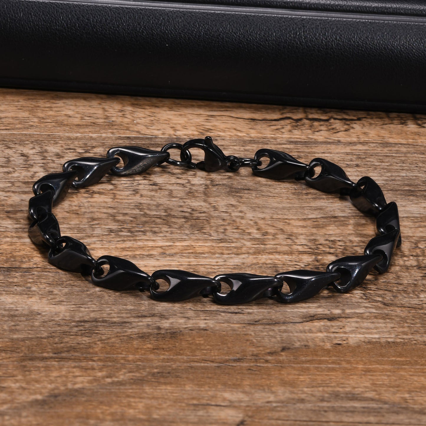 Stainless Steel Men's Handmade Chain Denim Bracelet Trend