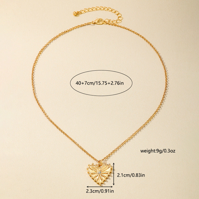 Planderful Vienna Verve Necklace – Fashionable Heart Element Design