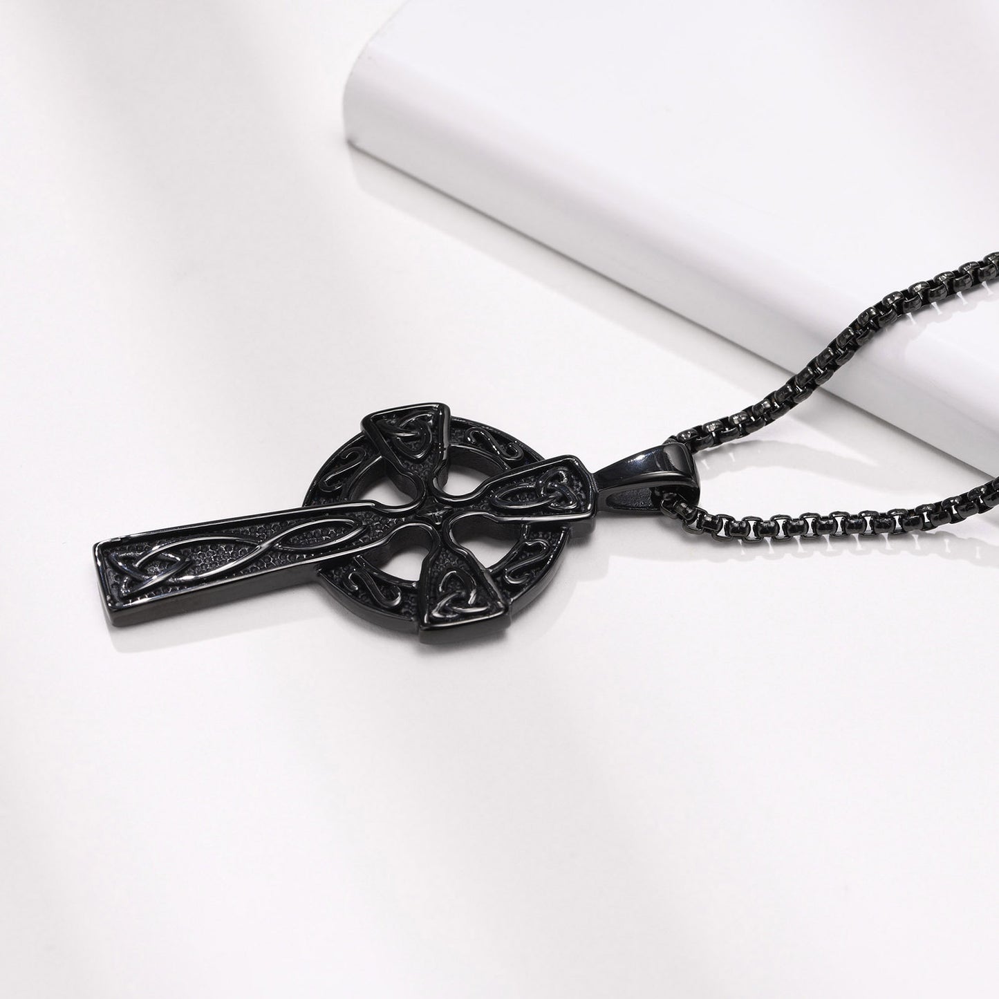 New Product Launch 62MM Titanium Steel Celtic Cross Pendant