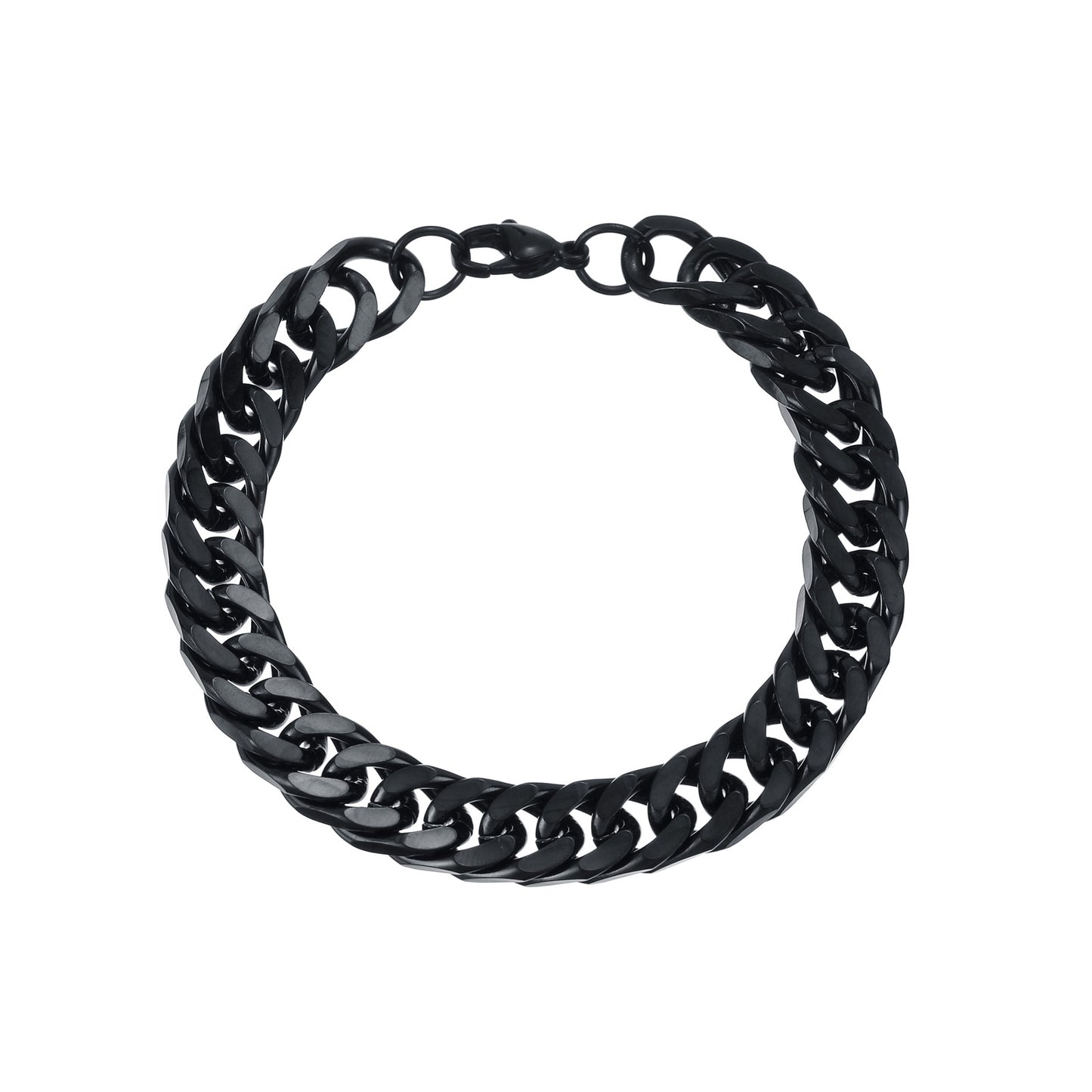 Planderful Everyday Genie Titanium Steel Cuban Chain Bracelet Unisex Hip Hop Punk Style Bold Statement Jewelry