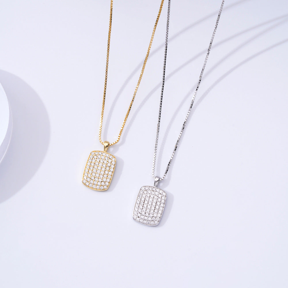 Light Luxury S925 Sterling Silver Necklace for Trendy Women