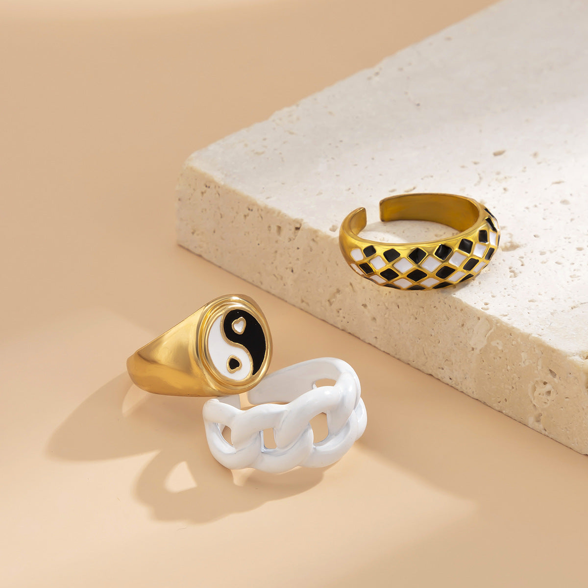 Innovative Vienna Verve Alloy Ring for Women with Adjustable Opening