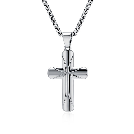 Stainless Steel Cross Necklace Unisex Pendant Planderful Everyday Genie Durable Minimal Design