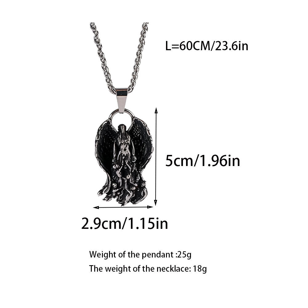 Men's Pendants – Dark Tears Angel Necklace Pendants – Street Pendants