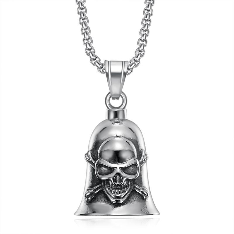 Punk Skull Stainless Steel Men's Pendant Necklace