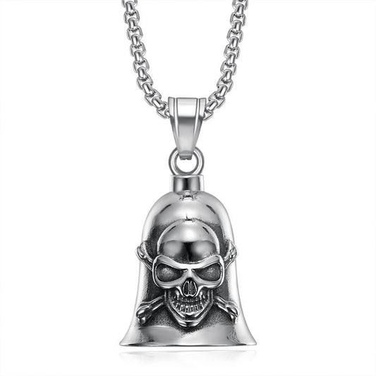 Punk Skull Stainless Steel Men's Pendant Necklace