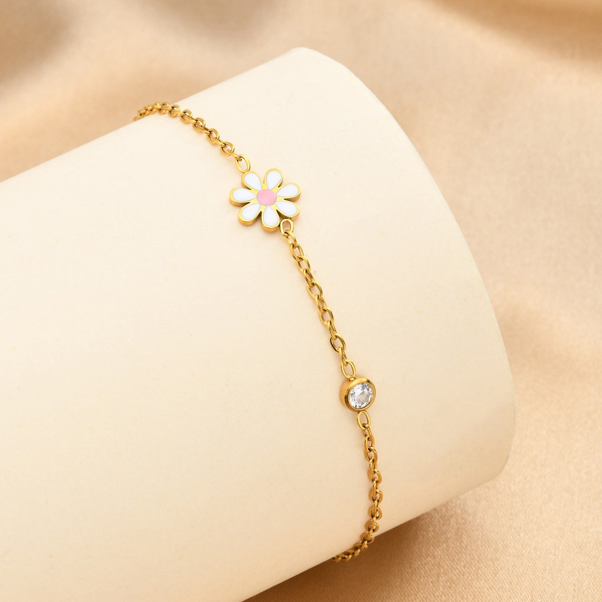 Flower Stainless Steel Bracelet Unisex
