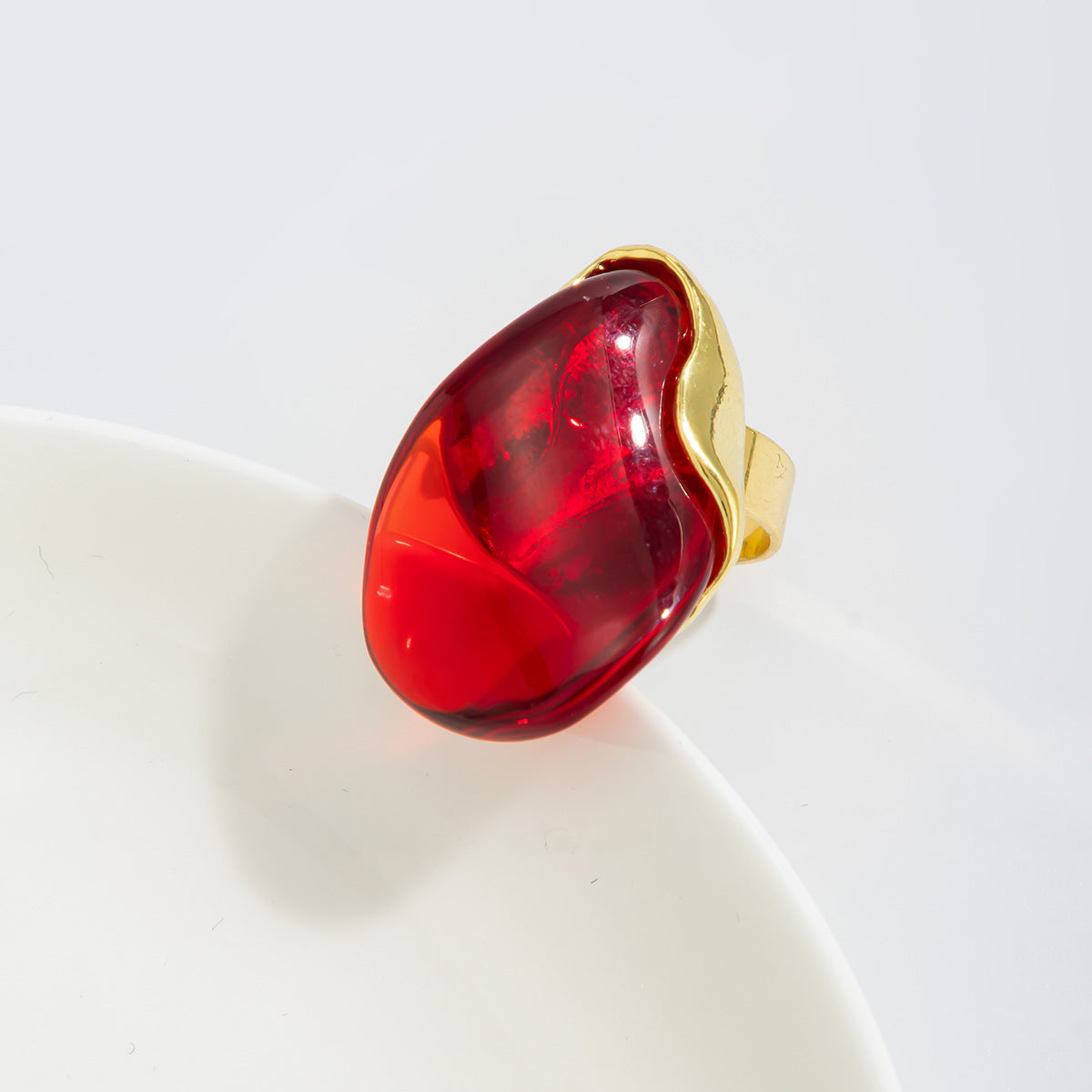 Planderful Water Drop Open Ring Vienna Verve for Women Baroque Statement Jewelry