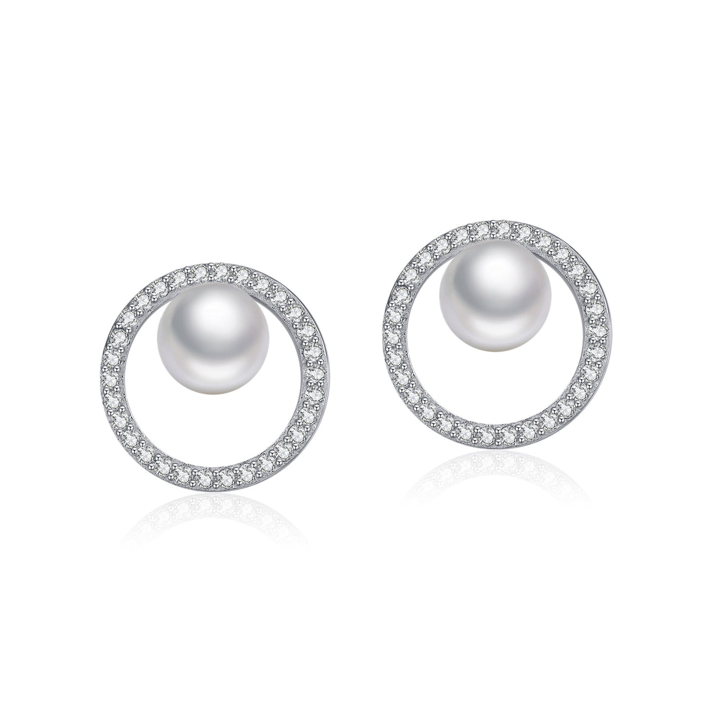 Planderful Everyday Genie Earrings – Elegant Zircon and Pearl Design