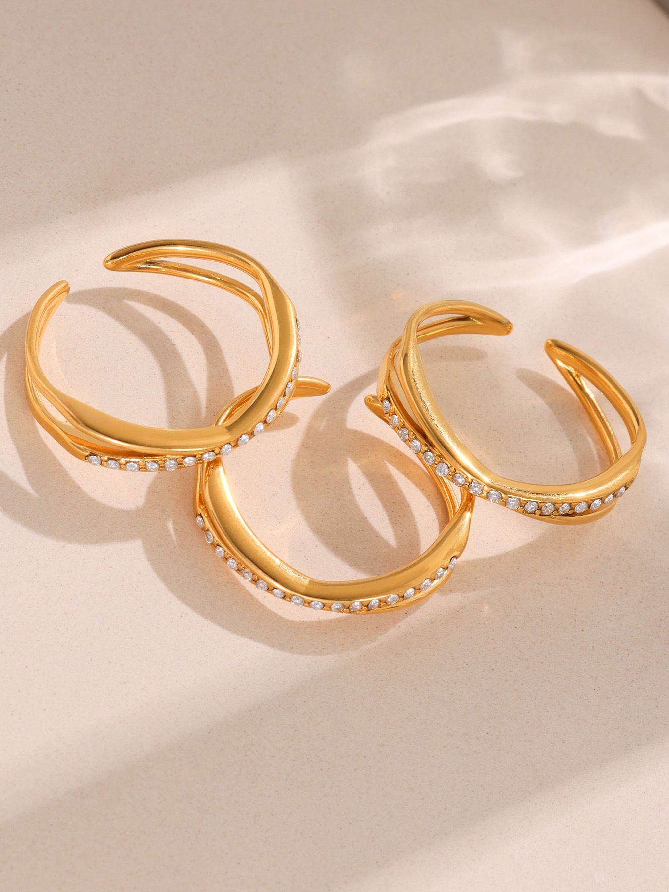 Planderful Everyday Genie Zircon Star Moon Ring For Women