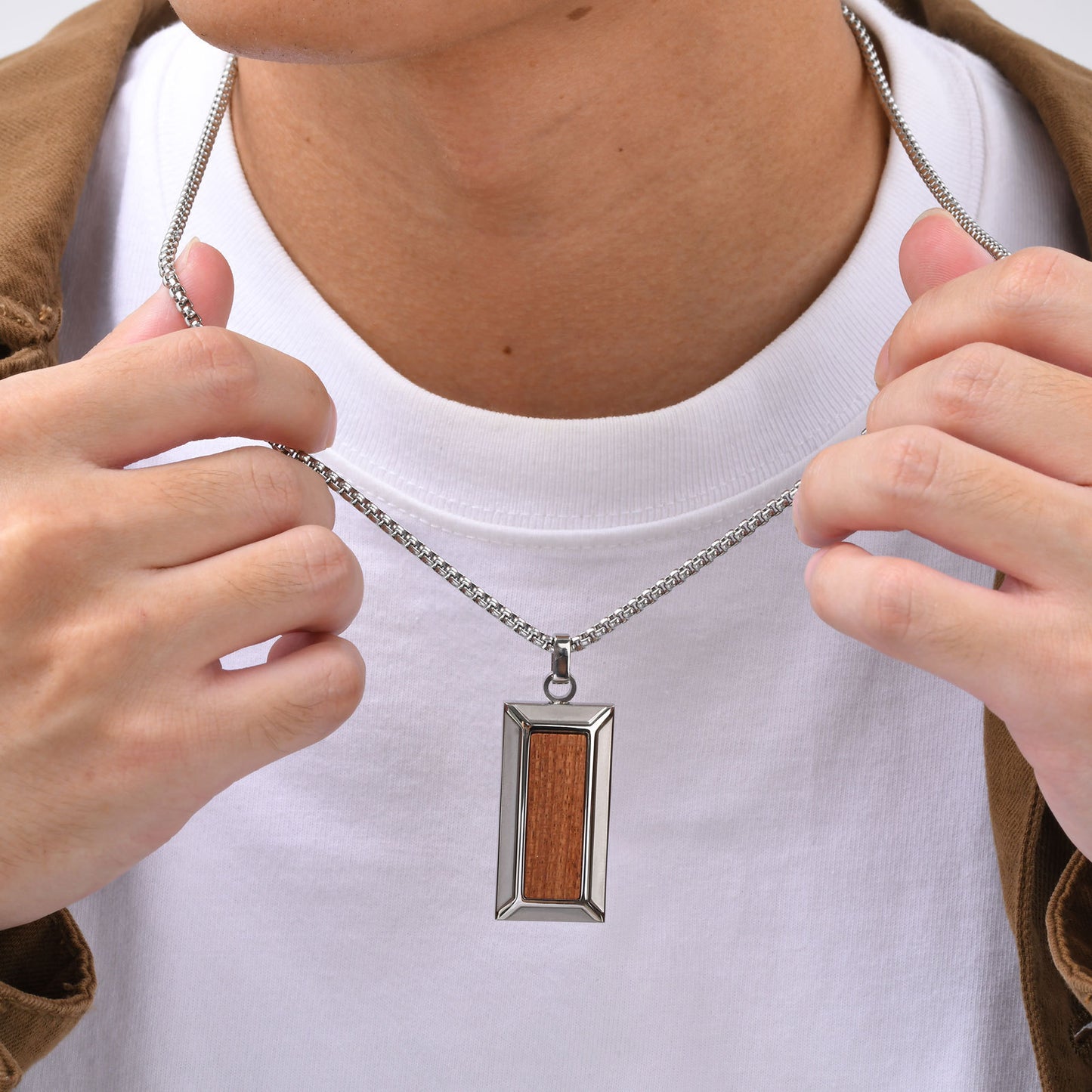 European and American Necklaces Men's Titanium Steel Pendant