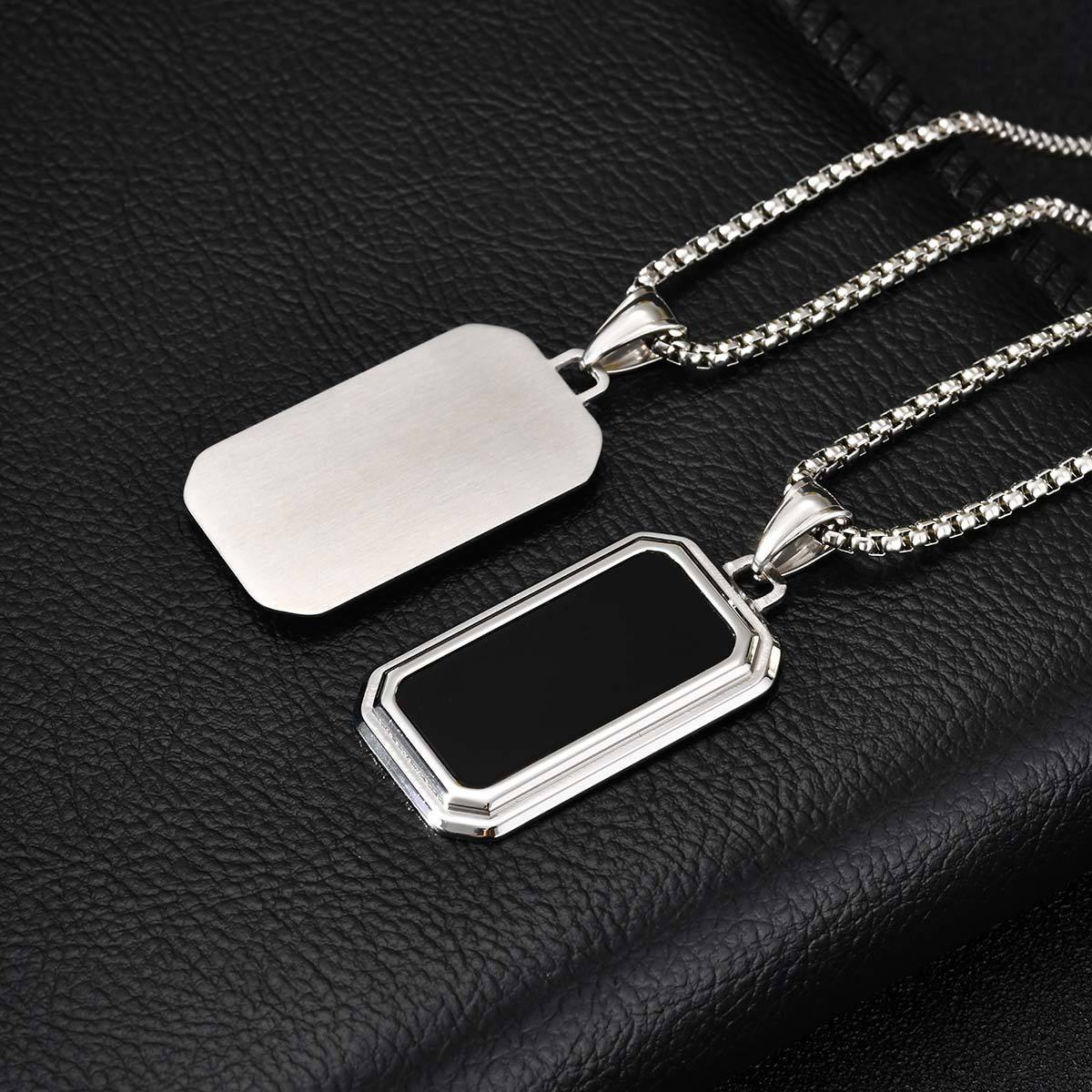 Minimalist Stainless Steel Pendant for Men